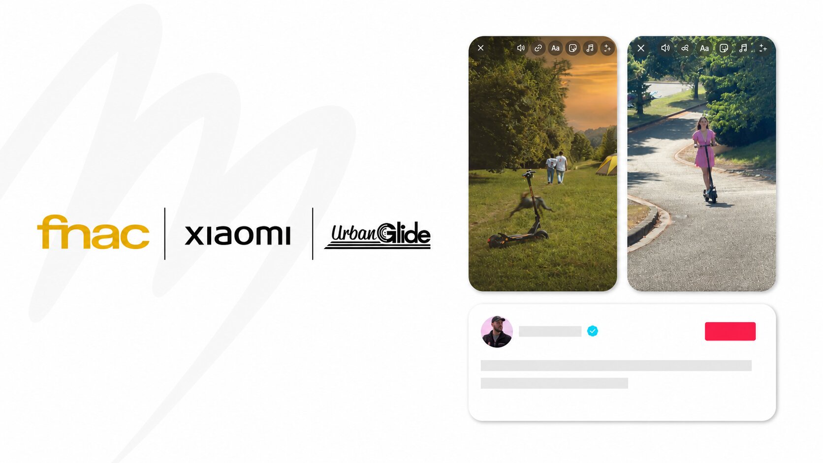 FNAC × Xiaomi Urban Glide — activation TikTok mobilité